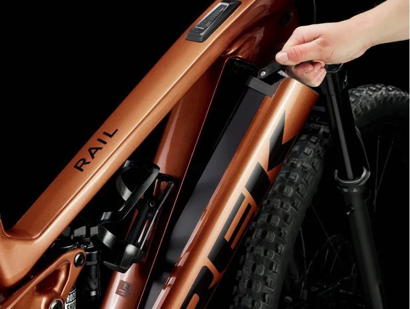 Trek Rail 9.9 X0 AXS Full Suspension Electric Mountain Bike 2024 in Pennyflake-4